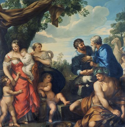 لقاء يعقوب ولبان بواسطة سيرو فيري